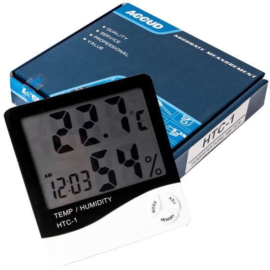 ACCUD Digital Hygrometer -20deg - 60deg Acc.1% Use 1x Aaa Bat